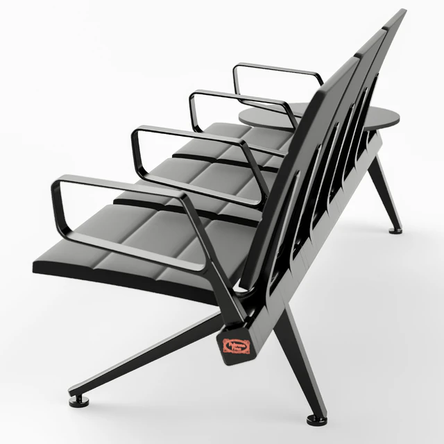 Poltrona Frau Flair Airport Seating System Black — Скачать