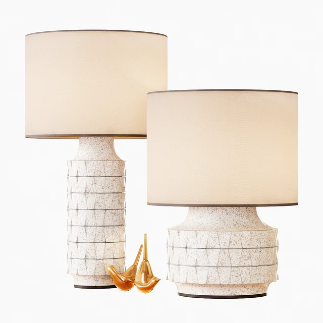 Ceramic Texture Table Lamp - Tall — Descargar