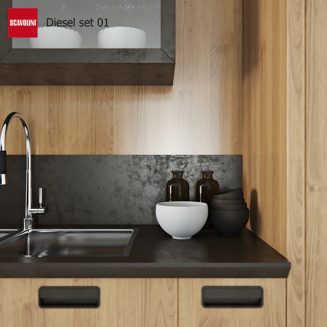 Кухня Scavolini Diesel set 01 — Скачать