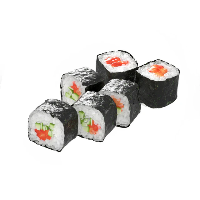 Sushi rolls with salmon and cucumber — Descargar