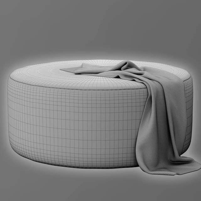 Round Ottoman By Howard Elliott Collection — Скачать