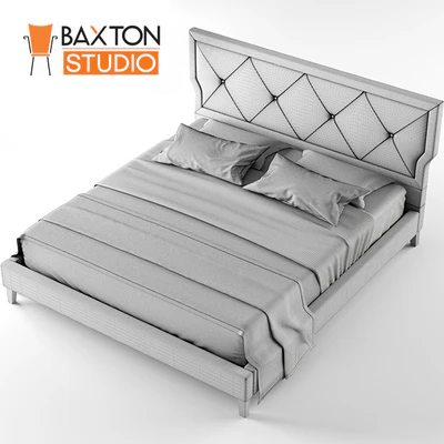 Baxton Studio Marquesa Wood Contemporary King Bed — Вид 2