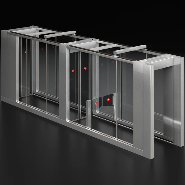 Access security system turnstile metal detector — Descargar