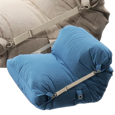 Adjustable Grey Bean Bag Chair bu Crate&Barrel kids — Вид 2
