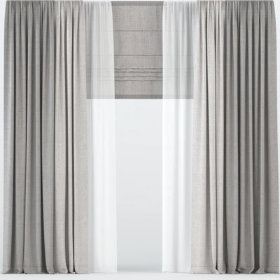 Curtains with tulle. — Ver 1