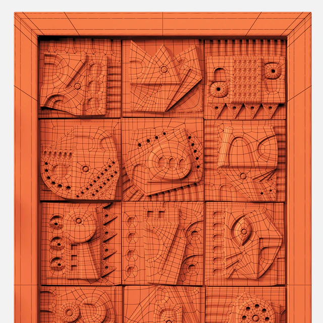 Panel decorative cube square n3 / Panel decorative from cubes square # 3 — Descargar