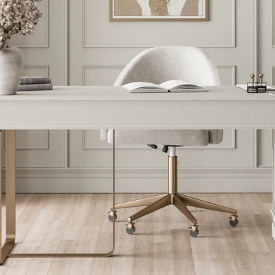 Classic Boss Desk and Library Set - Office Furniture 277 — Вид 3
