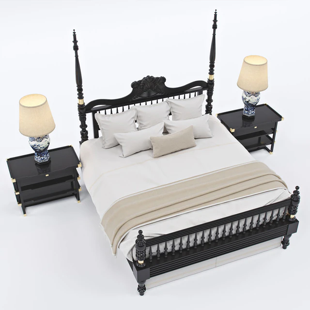 British Colonial Four-Poster Bed By Michael Donaldson Antiques — Descargar