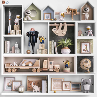 Toys , decor and furniture for nursery 120 — Ver 1