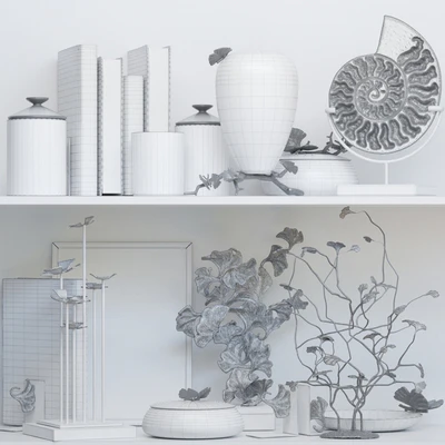 Decorative set collection with rare books and decor — Ver 2