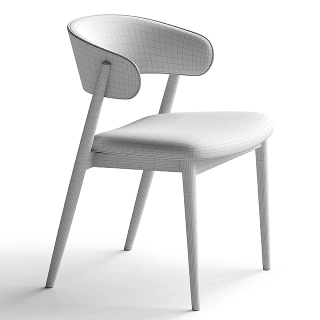 Chair Siena beige brown fabric solid beech natural — Скачать