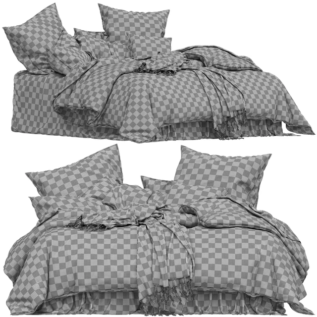 Adairs Vintage Washed Linen Dusty Blue Quilt Cover — Скачать