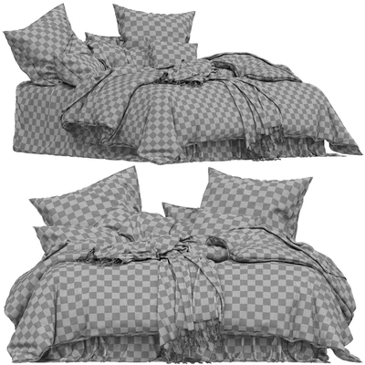 Adairs Vintage Washed Linen Dusty Blue Quilt Cover — Вид 2
