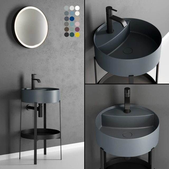 Nic Design Consolle Round Washbasin — Скачать