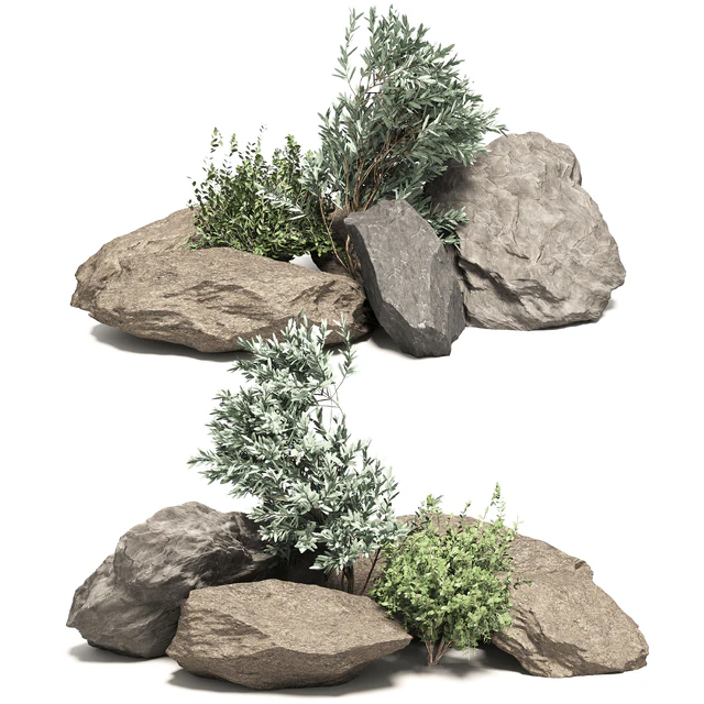 Stone + Bush Pack 6 — Descargar