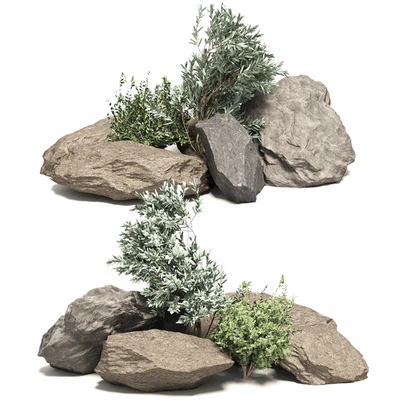 Stone + Bush Pack 6 — Ver 1