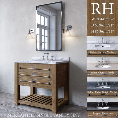 MERCANTILE SINGLE VANITY SINK — Ver 1