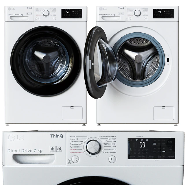 LG Стиральная машина F2V3HS6W — Скачать