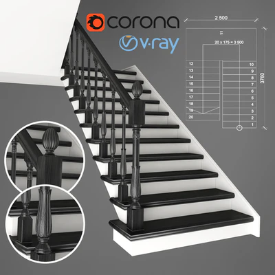 Two-staircase staircase, 2 version — Ver 1