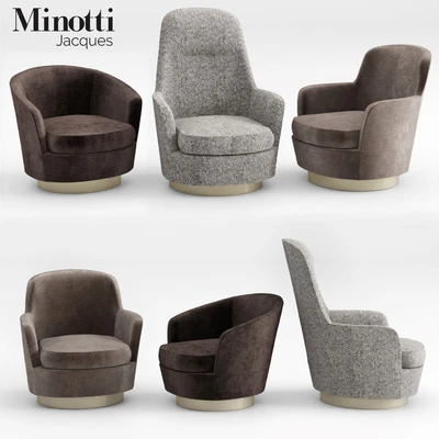 Minotti Jacques Armchairs collection — Ver 1