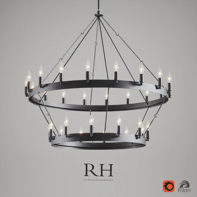 CAMINO VINTAGE CANDELABRA 2-TIER CHANDELIER — Descargar