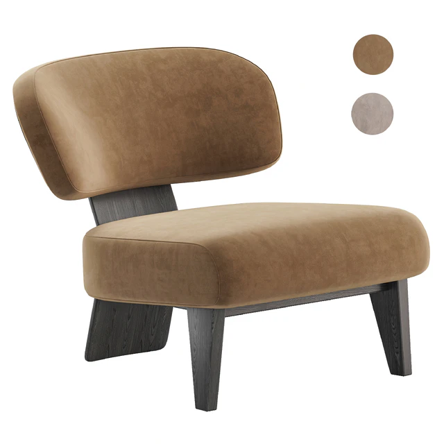 REEVES armchair by Minotti — Скачать