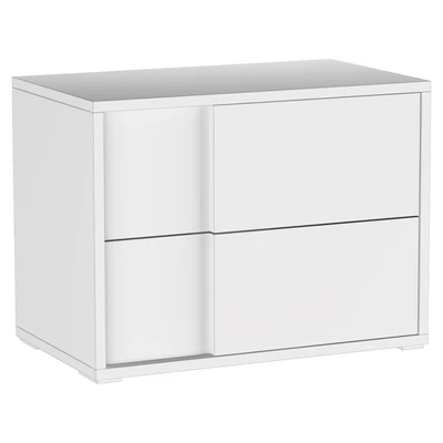 Vig Furniture Nova Domus Asus - Italian Modern Elm Gray Nightstand — Ver 2
