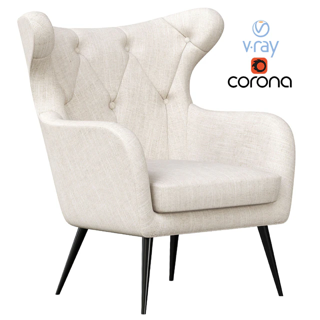 Bouck Wingback Chair — Скачать