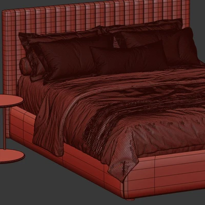 Queen bed  CLAY MAISON By Bolzan Letti — Ver 3