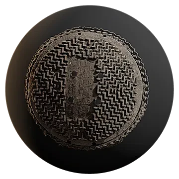 round manhole cover 001 — Скачать