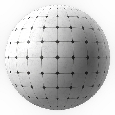 Marble Tile Materials 11- 3 patterns Tile - Pbr 4k Seamless — Вид 2