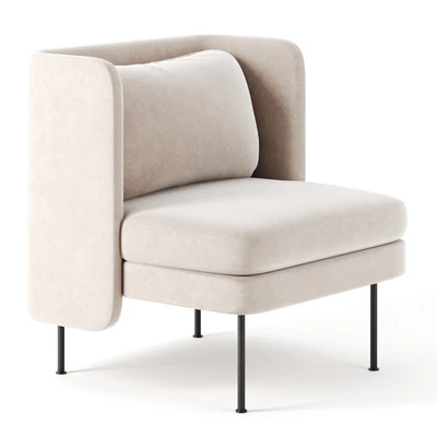 Bloke Velvet Lounge Chair by Blu Dot — Ver 1