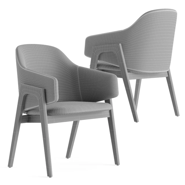 Linley Savile Dining Chair - Dove, Shell, Slate — Descargar