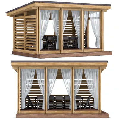Arbor terrace veranda gazebo canopy — Ver 1