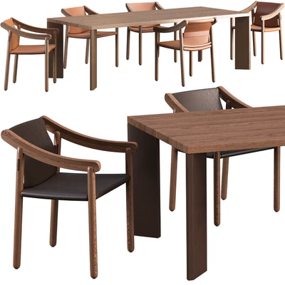 Dining table Cassina 499 Ordinal+ chair Cassina 905 — Вид 2
