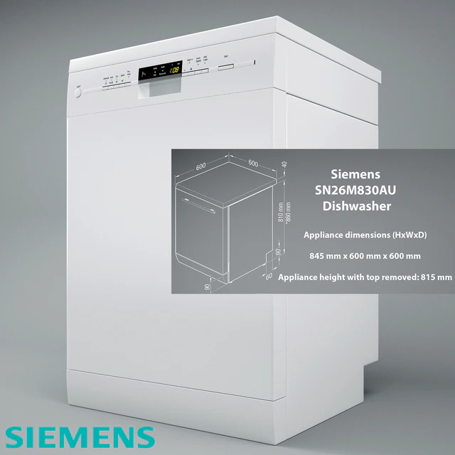 SN26M830AU SIEMENS speedMatic Dishwasher — Скачать