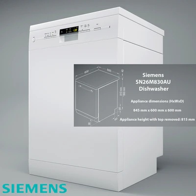 SN26M830AU SIEMENS speedMatic Dishwasher — Вид 1