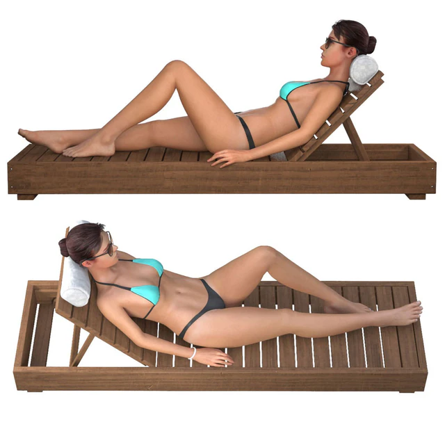 Girl on a deck-chair — Descargar