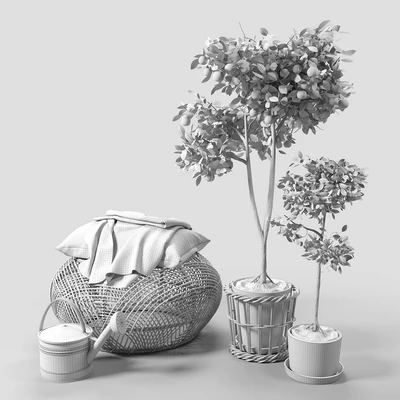 Orange Trees set 03 — Вид 2