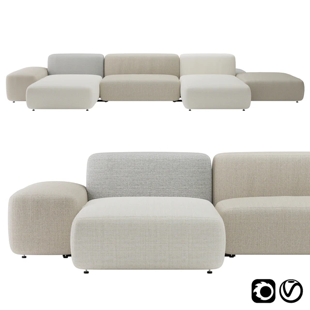 Plus Island Big Sofa by Lapalma — Скачать