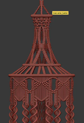 Chandelier macrame — Ver 2