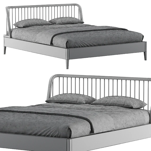 Spindle Oak Bed — Descargar