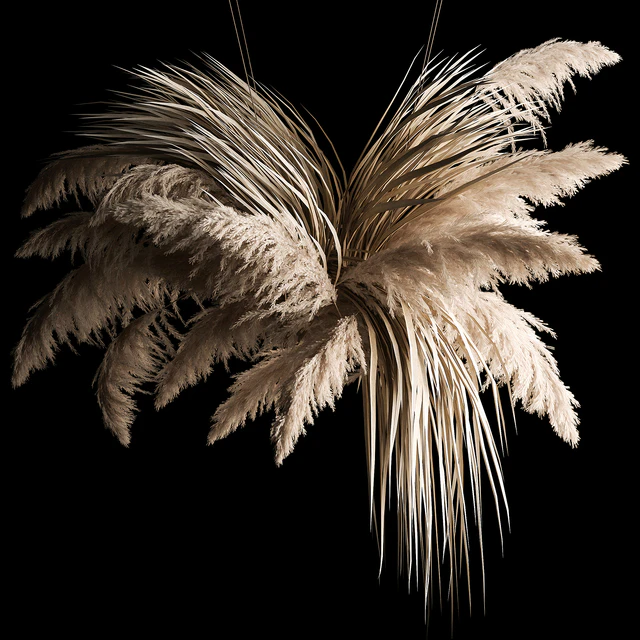 Hanging bouquet of dry reeds and pampas grass for decoration and interior. 266. — Descargar