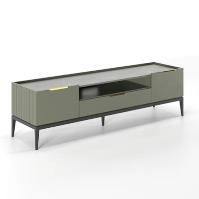 TV cabinet Metropolitan with drawer and folding fronts — Ver 1
