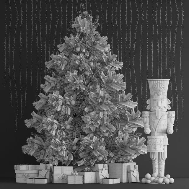 Christmas Tree 16. Vray — Скачать
