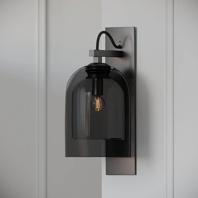 Articolo - Wall Sconce - Black - Brass - Emerald — Descargar