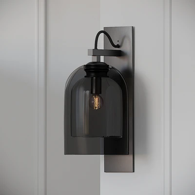 Articolo - Wall Sconce - Black - Brass - Emerald — Ver 2