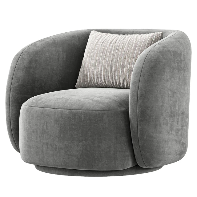 Poole Swivel Lounge Chair By Poly Bark — Descargar