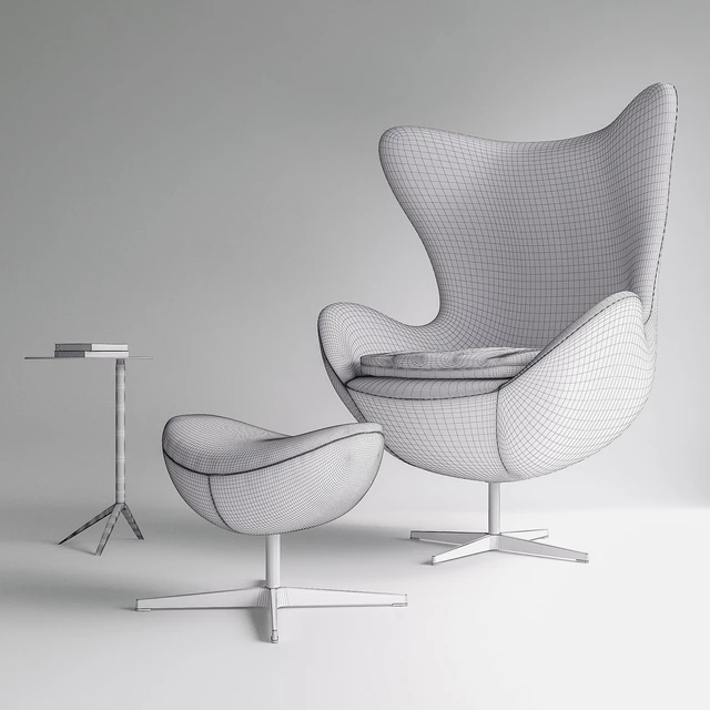Fritz Hansen- Egg chair set — Descargar