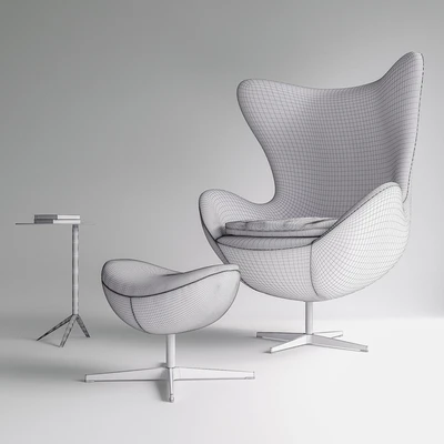 Fritz Hansen- Egg chair set — Ver 2
